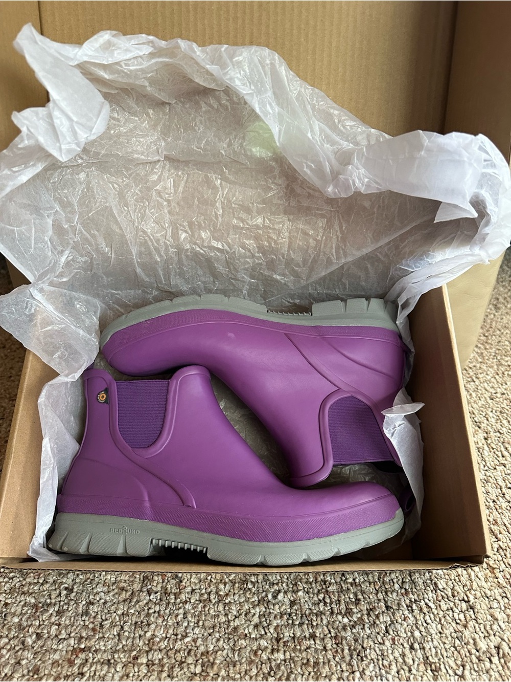 Women’s Bogs Amelia  Purple Waterproof Slip-On Boots